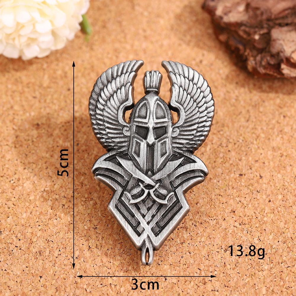 Cartoon English Alphabet Series Brooch Advanced Sense Niche Metal Badge Personalized Versatile Accessories
