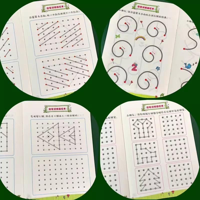 3 Pcs Kindergarten Calligraphy Practice Book, Stylus Training Workbook Set, Perfect for Preschool & Early Learning