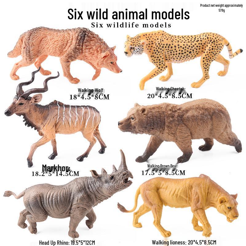Kids' Cognitive Animal Model Set: Chicken, Duck, Goose, Cow, Pig, Sheep, Donkey, Cat, Dog, Horse