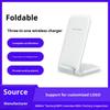 Vertical Folding 3-in-1 Type-C Wireless Charger for 17 Mobile Phone Headphones Watch Charging Stand 15W Fast Charging ABS
