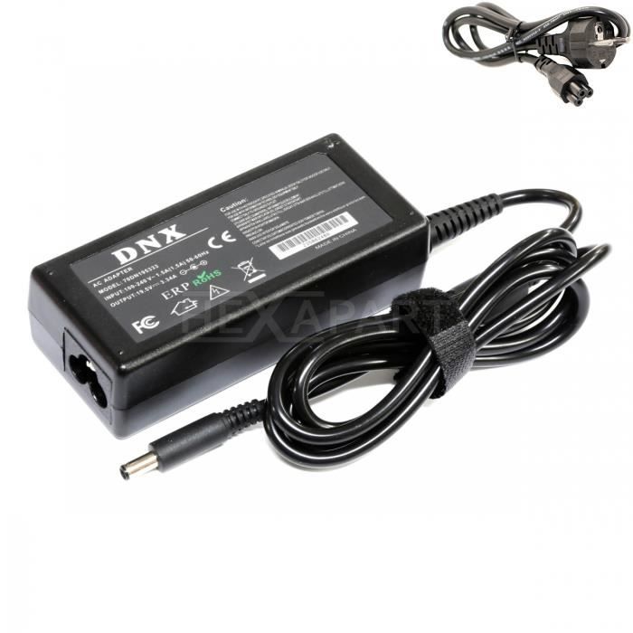 Chargeur Alimentation Pour DELL Inspiron 14 7000 PA-1650-02D3 19,5V 3,34A 4,5*3,0mm