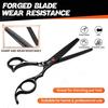 Sangelar 6.5 inch Colorful Pet Hair Scissors Thinning Scissors Pet Grooming Dog Scissors Professional Teddy Animal Hair Thinning Shear