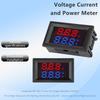 LIZAO Digital Voltage Current Power Meter 3-Digit Display Voltmeter Ammeter Power Tester 3-in-1 Module