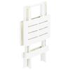 Foldable Garden Table White 45 X 43 X 50 Cm Plastic