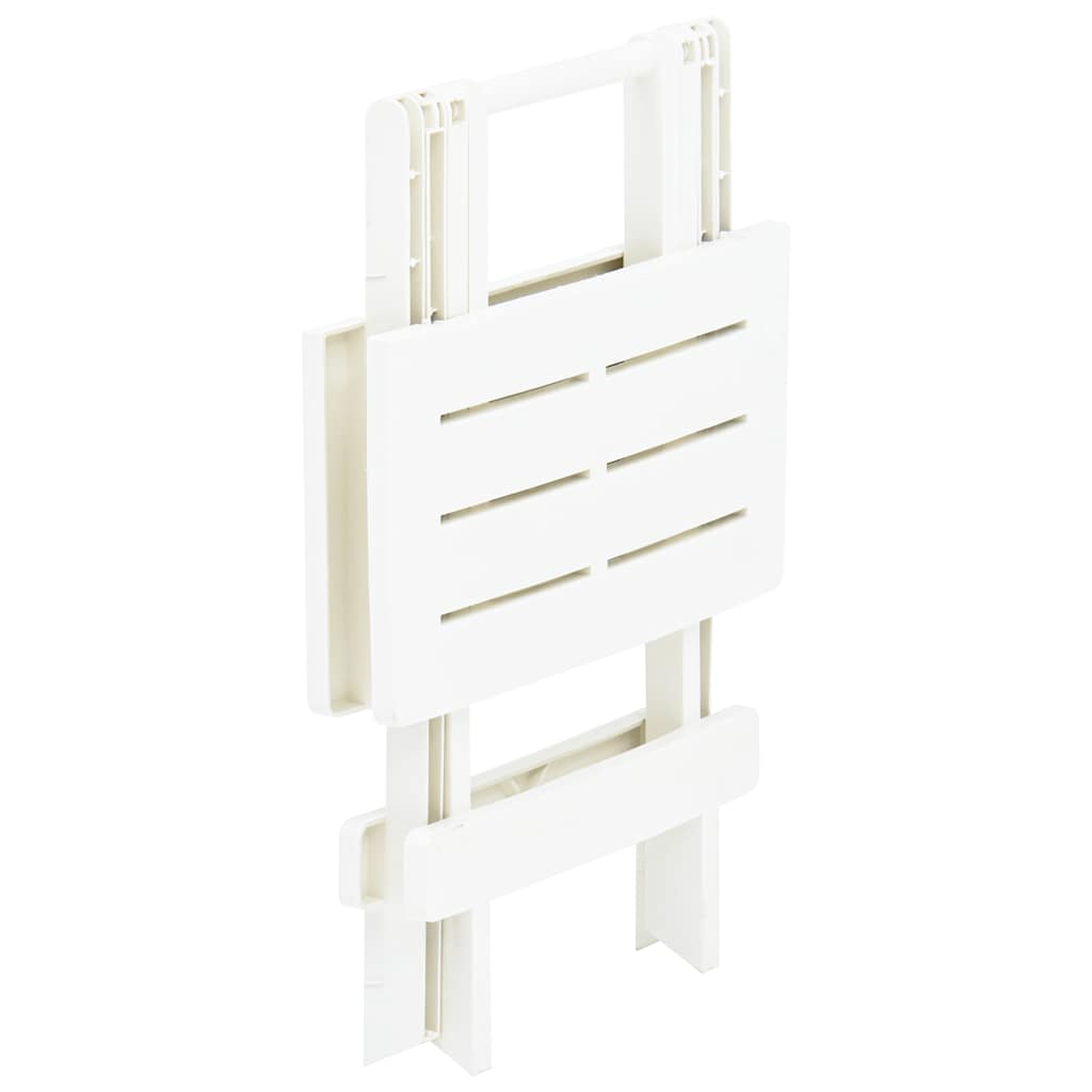 Foldable Garden Table White 45 X 43 X 50 Cm Plastic