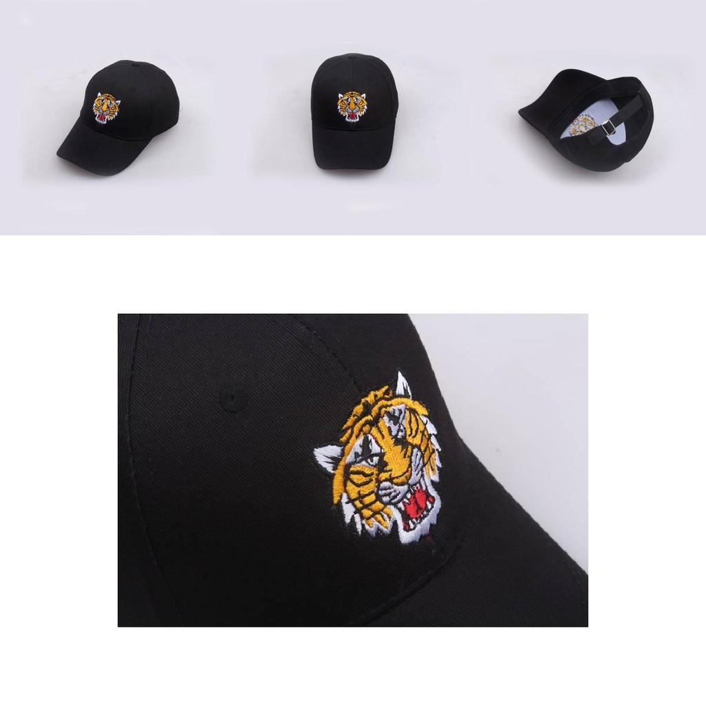 Casual Tiger Embroidered Baseball Hat For Skaters And Trendy Adults Sun Protection