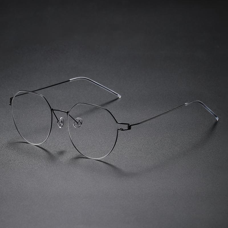 Denmark Brand Air Titanium Glasses Frames Men Thin Rim Screwless Eyewear Eyeglasses Women Morten Round Square Oval Korean Design