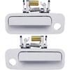 OCPTY Door Handles Exterior Front Driver Passenger Side Replacement Fit 1997-2001 for Camry Outside Door Handles White(2pcs)
