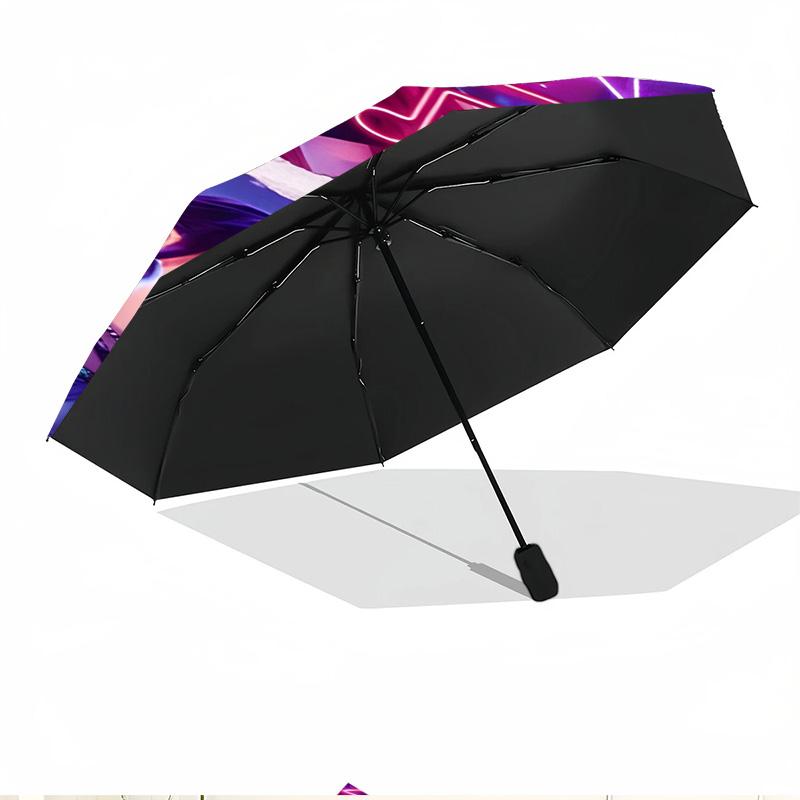 KPop Demon Hunters Print Automatic Open Close Umbrella, Portable Foldable Umbrella, for Outdoor Commute Camping Trip, Ideal Birthday Gift