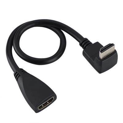 High Quality Full HD1080p HDMI Cable HDMI Male To Female Cable (90 Degrees  Bend)