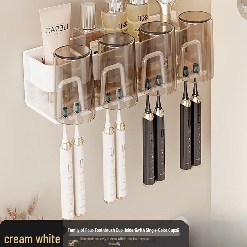 CMAOS Electric Toothbrush Holder with 4 Cup Slots