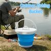 Space Saving Foot Soaking Bucket 10L Collapsible Wash Basin Car Wash Buckets  Songkran Festival