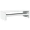 Monitor Stand - vidaXL - 54x22x15 Cm - Engineered Wood - White - 25 Kg Max