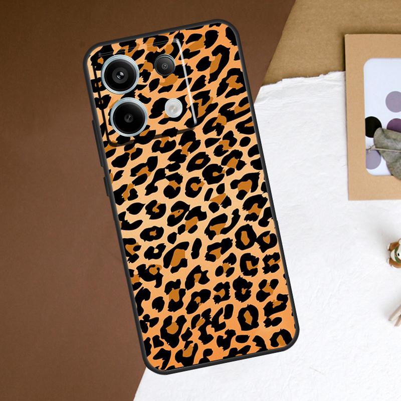 Leopard Print Black Cheetah Pattern Case For Xiaomi Redmi Note 13 Pro Plus Note 12 11 9 10 11S 10S 12S Redmi 13C 10C 12C Cover