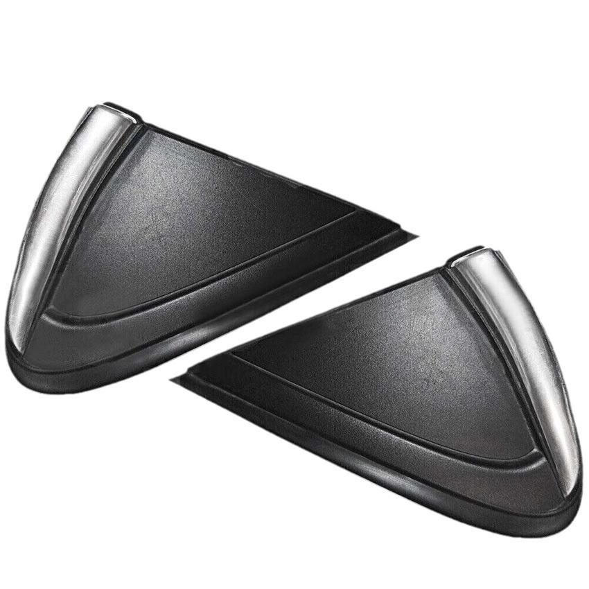 Fits 2017-2019 Chevrolet Cruze Front and Rearview Mirror Triangle Panel High Trim with Bright Strip Left