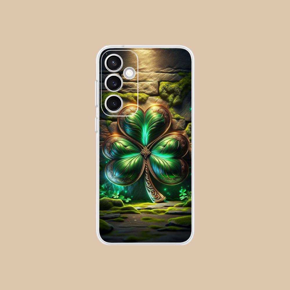 Saint Patrick's Day Mobile Phone Case for Samsung Galaxy S25 S24 S23 S22 S21Plus FE Ultra Clear Colorful Cover Luxury Cover