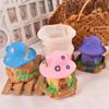 1pcs 3D Large Mushroom House Candle Mold Handmade Scented Candle DIY Aromatherapy Gypsum Decoration Resin Mushroom Drop Gel Mold