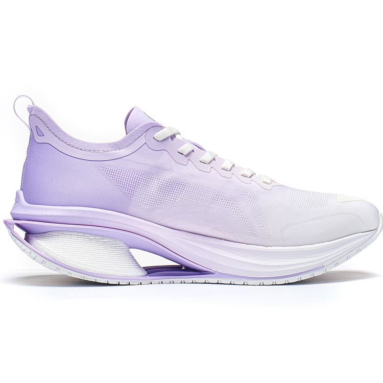Li Ning Wu Shi 5S 3.0 Versatile Non-Slip Wear-Resistant Breathable Low-Top Running Shoes Women sneaker Purple White ARST002-3
