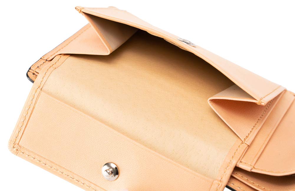 Cypris Luga Shoulder Bag & Full Vegetable Tanned Leather Bifold Wallet with Coin Purse and Bill Compartment, Tochigi Leather, Father's Day Gift,