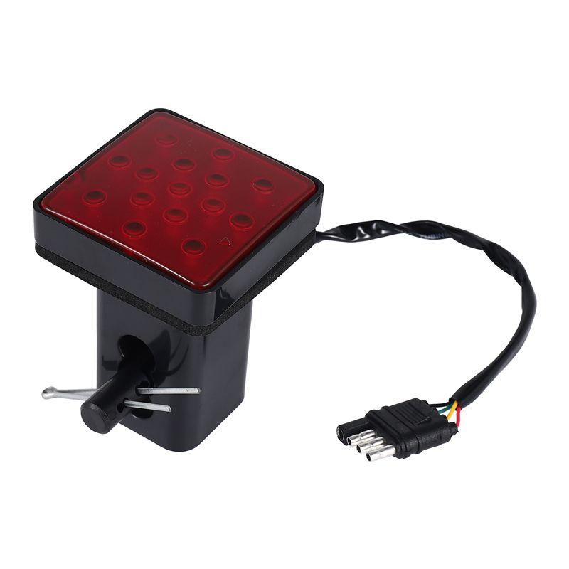 Reliable-Red 15 LED 2 Inch Trailer Truck Hitch Tow Haul Receiver Cover Brake Light With Pin 12V NONE красный