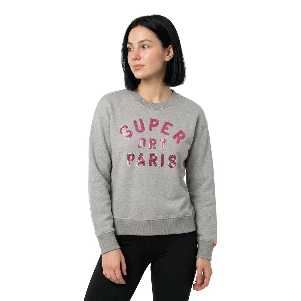 Superdry Damen Grau Sweatshirt Embellished Varsity - Bild 2