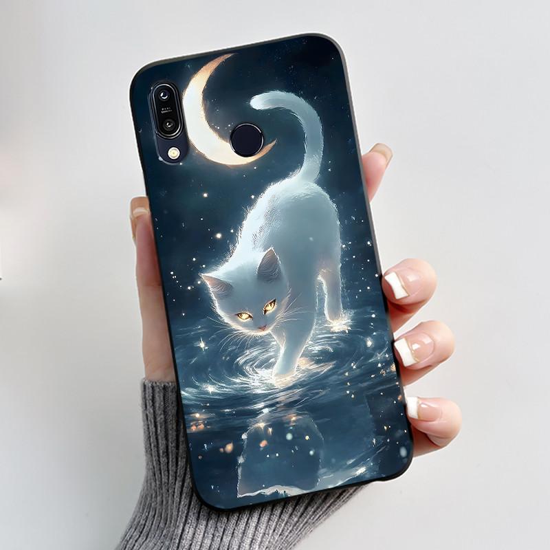 Für Asus Zenfone Max ZB555KL Max Pro ZB601KL ZB602K Hülle Niedliche Cartoon-Druck Schutzhülle Weiches Silikon Schwarzes Handygehäuse