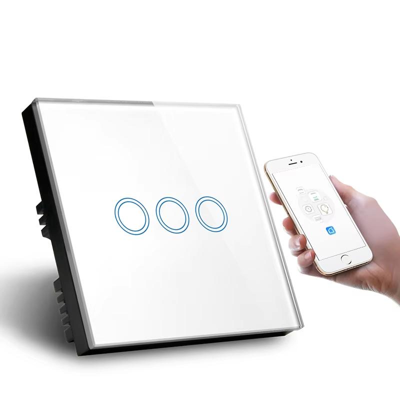 Smart for Smart APP WiFi ABS Zigbee IP20 Hotel Wall Light Controller Switch 10A Manual Control Wall Switch 86*86