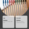 1.0mm Bold Point Ball Pen Ballpoint Pen Smooth Writing Multicolor Plastic Oil Pen for Office School Student Writing Gift