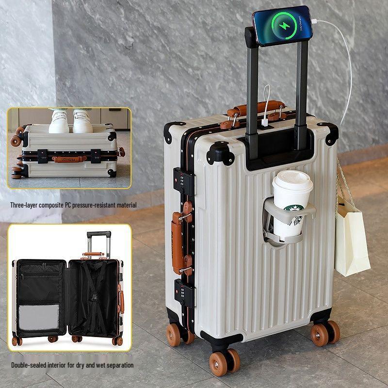 20-inch Durable Universal Wheel Multifunctional Student Travel Suitcase