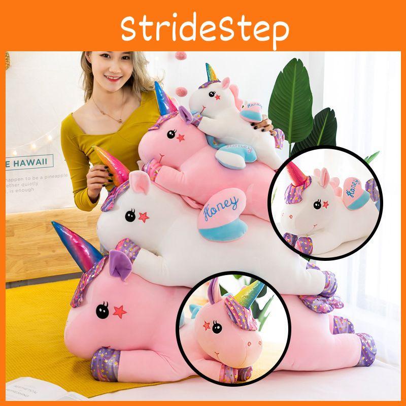 Luxuriously Soft Large Galaxy Unicorn Plush Toy Bed Pillow For Kids And Girls