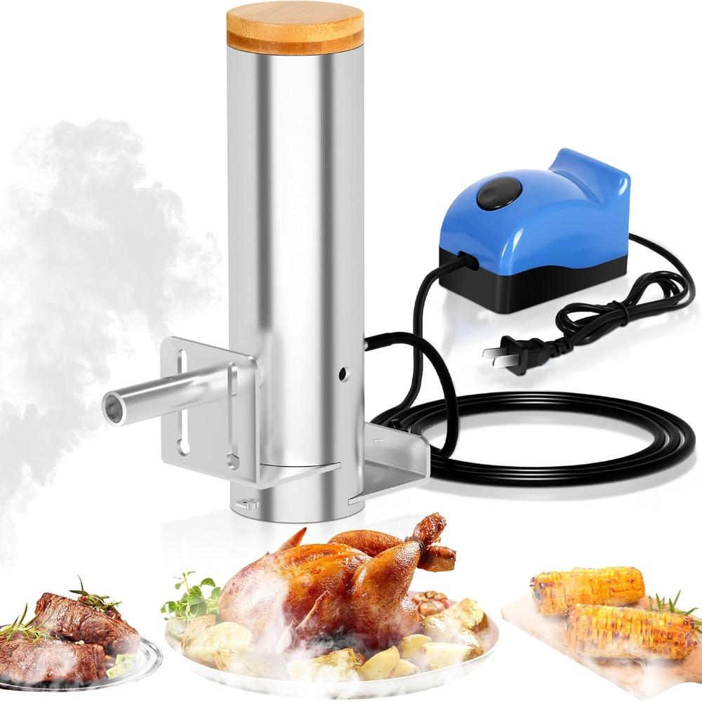 Adjustable Smoke Output Electric BBQ Cold Smoker Stainless Steel Grill Smoke Machine  Sausage
