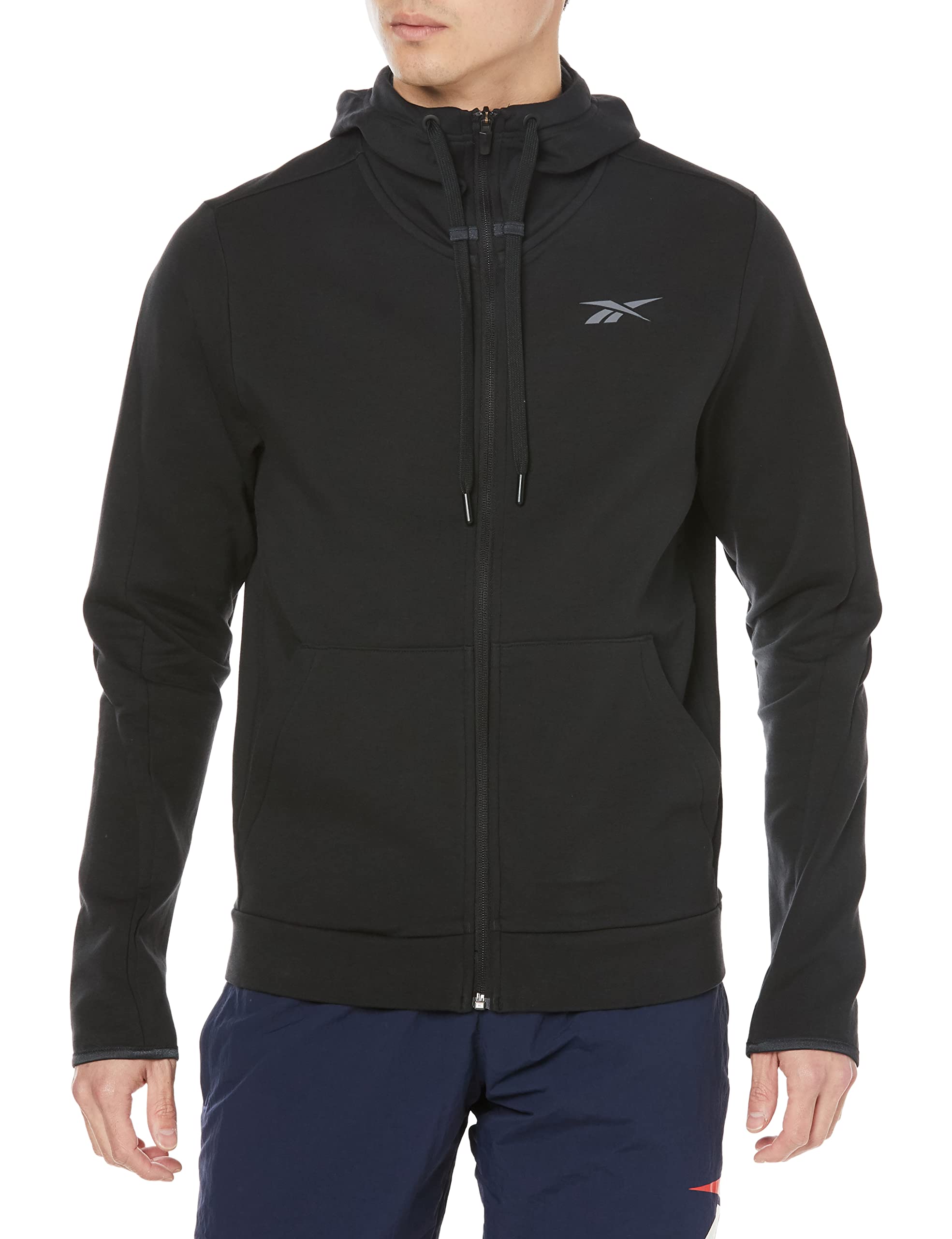 

Reebok Sweat Jacket Dream Blend Full Zip Hoodie BUO39 Black M Men s (H49868)