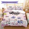 Diddl Pattern Bedding,Quilt Set Quilt Cover Pillowcase Home Birthday Gift (1 * Duvet Cover + 2 * Pillowcase, Without Core)