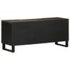 Vidaxl Szafka Pod Telewizor, Czarna, 105X33X46 Cm, Lite Drewno Mango