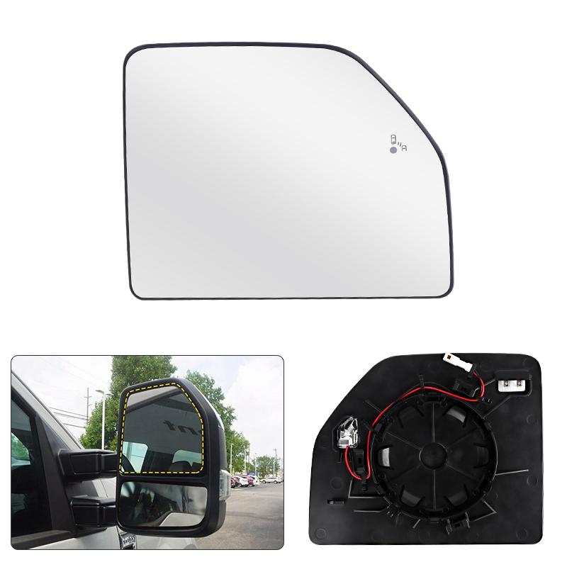 Auto Heated Upper Mirror Glass With/Without Blind Spot For Ford F150 2015- Ford Super Duty F250 / F350 / F450 / F550 17-22