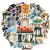 35-150pcs Ancient Greek Architecture Stickers Vintage Aesthetic Sticker Graffiti Diy Laptop Luggage Decals History Buffs Gift