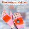Fingerless Heated Gloves for Women Men Rechargeable Electric Touchscreen Gloves with Digital Display Hand Warming Gloves for Cold Weather Work Hunting