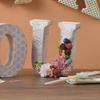 PASEO Wooden Alphabet Wall Decor, Letter E (WF-35WH-E)