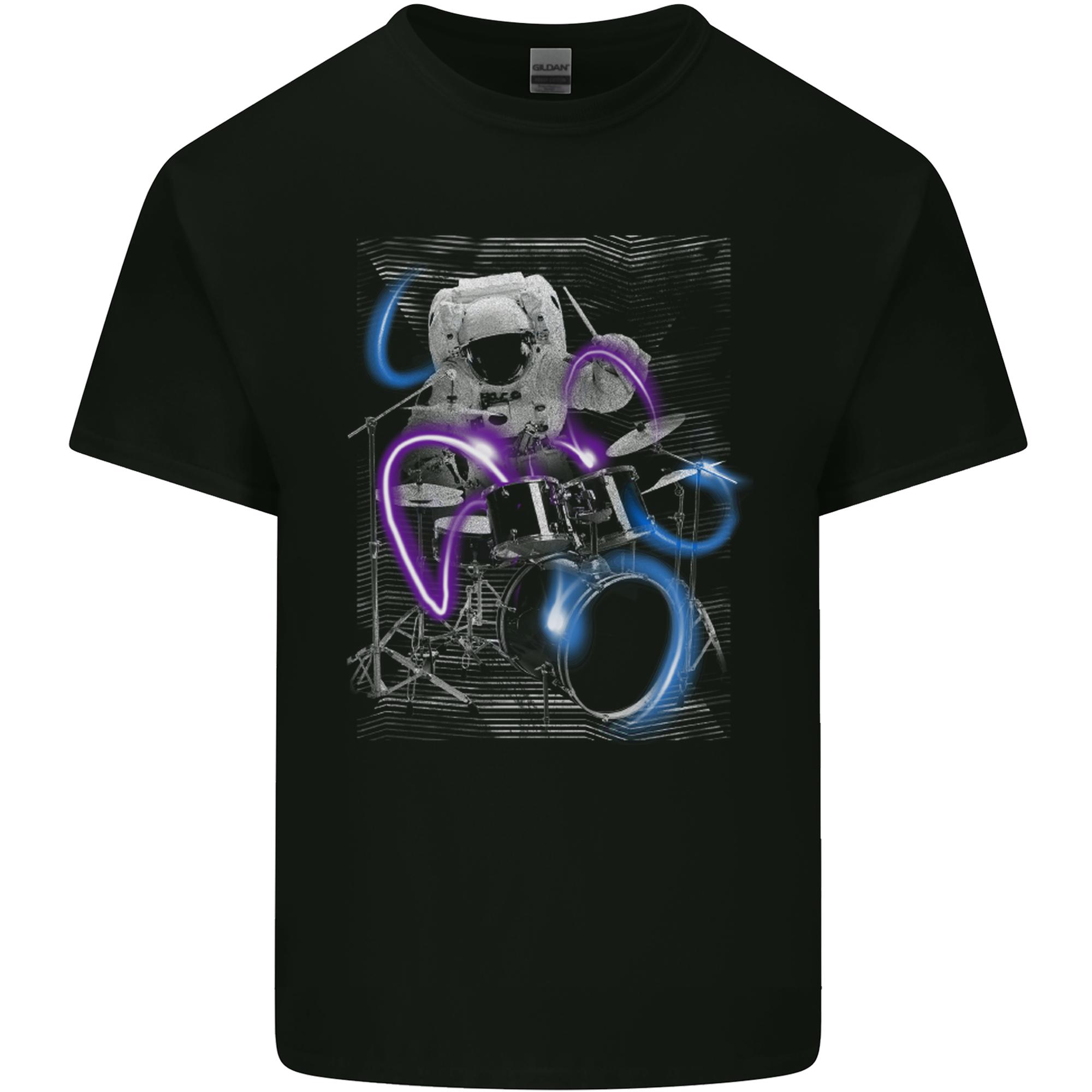 Astronaut Drummer Drumming Drums Unisexs Light Cotton TShirt S