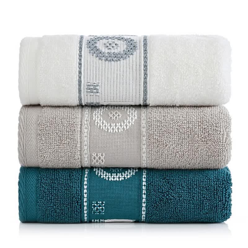 Senmoh 70102 Combed Cotton Face Towel 3-Pack