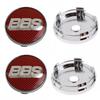 4 Stück 60mm BBS Logo Emblem Plakette Auto Radnabendeckel Räder Radkappen Auto Nabenfelgenabdeckung Ersatz Auto Zubehör