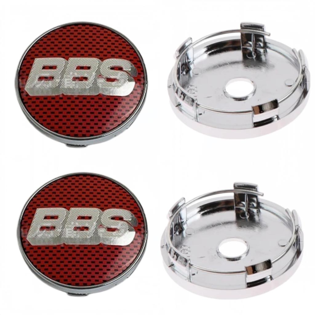 4 Stück 60mm BBS Logo Emblem Plakette Auto Radnabendeckel Räder Radkappen Auto Nabenfelgenabdeckung Ersatz Auto Zubehör