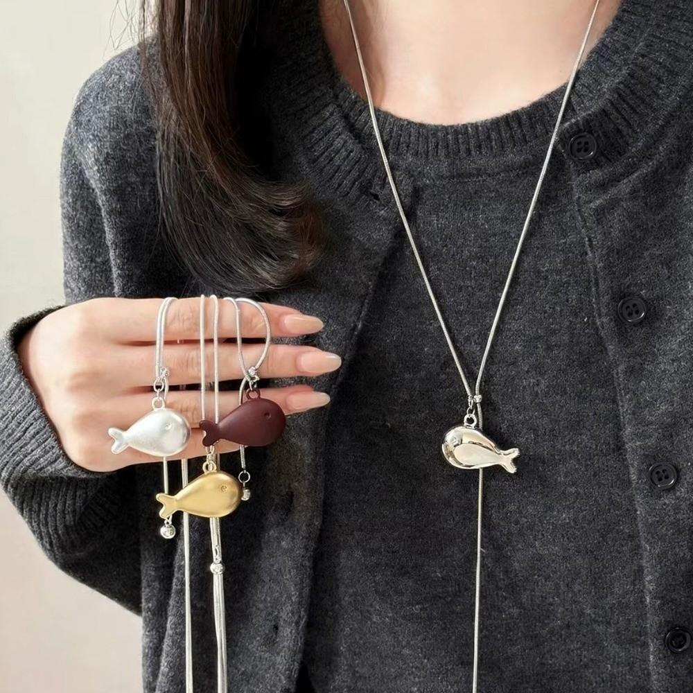 Silver Adjustable Sweater Chain Elegant Charm Jewelry Accessory Gift Fashion