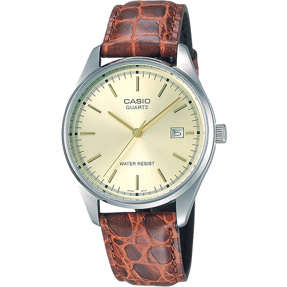 Casio Collection MTP-1175E-9AJH Men s Brown Watch Leather Band Analog Timepiece