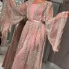 2025 nuovo abbigliamento da donna europeo e americano abito con frange bronzato sexy abito lungo scialle abito da sera da banchetto