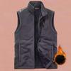 Casual Vest Men's Spring and Autumn Fleece Sleeveless Fleece Vest Outdoor Fleece Vest Vest Vest Vest Vest Sports Jacket