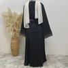Dubai Hot Sale: Diamond Lace-Up Cardigan Dress with Pocket 2010