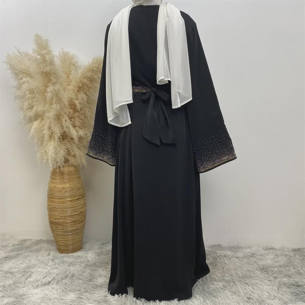 Dubai Hot Sale: Diamond Lace-Up Cardigan Dress with Pocket 2010