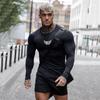 Muscleguys Podzim Nová móda Tričko Tričko Crew Neck Pullover Slim Fit Top