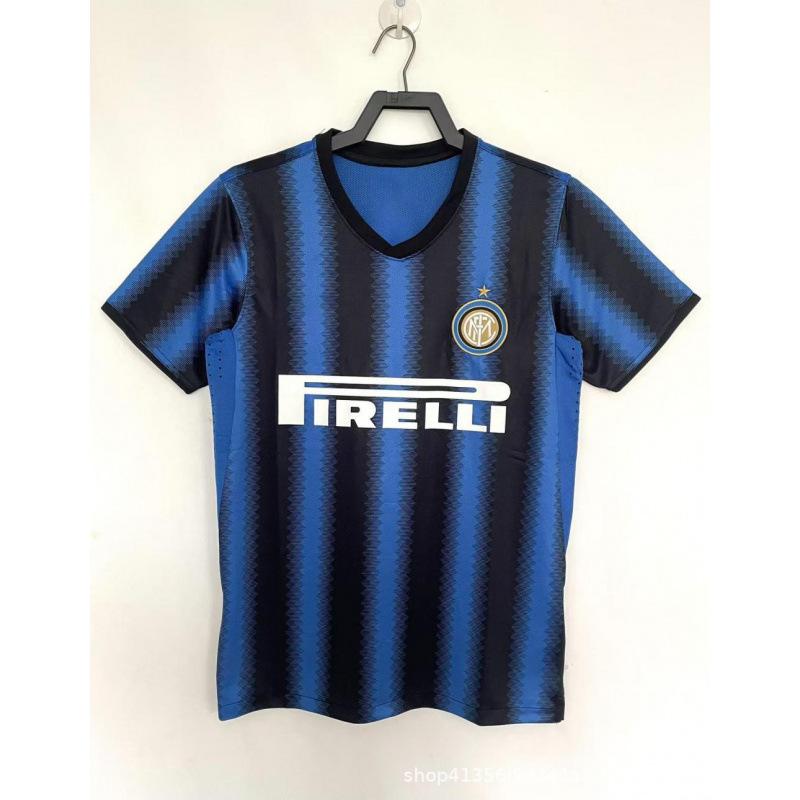 0809 Classic Retro Inter Jersey Home and Away Short-sleeved No. 22 Milito Champions League Serie A Club Football Jersey